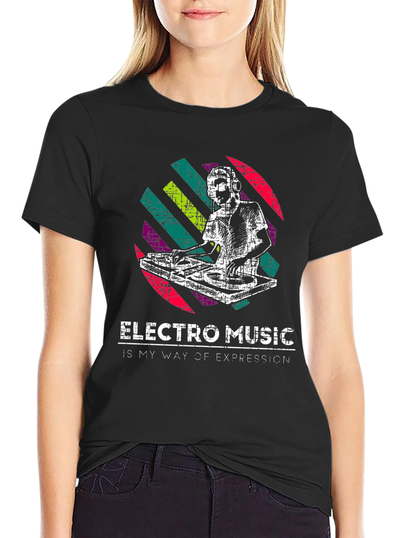 Electro Music DJ Graphic T-Shirt