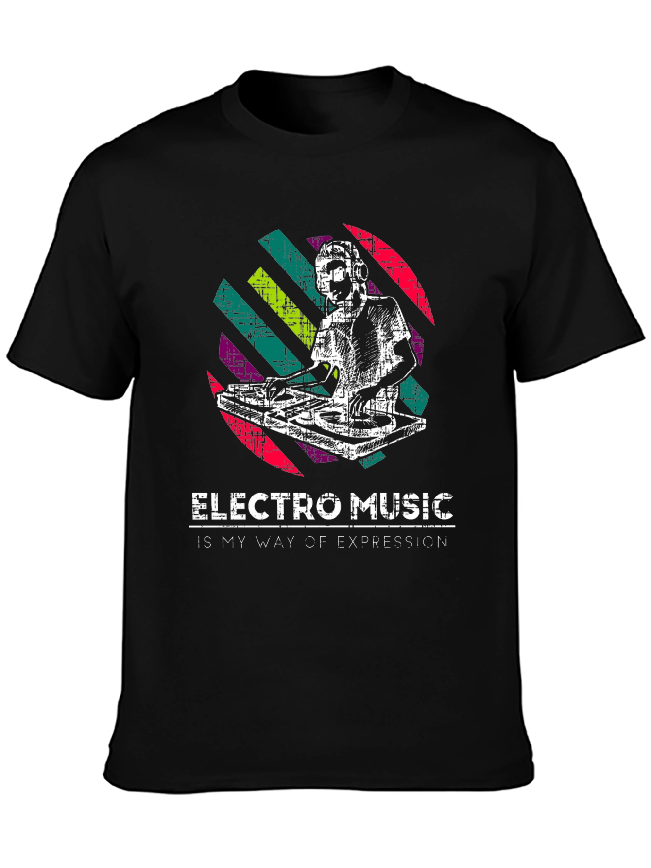 Electro Music DJ Graphic T-Shirt