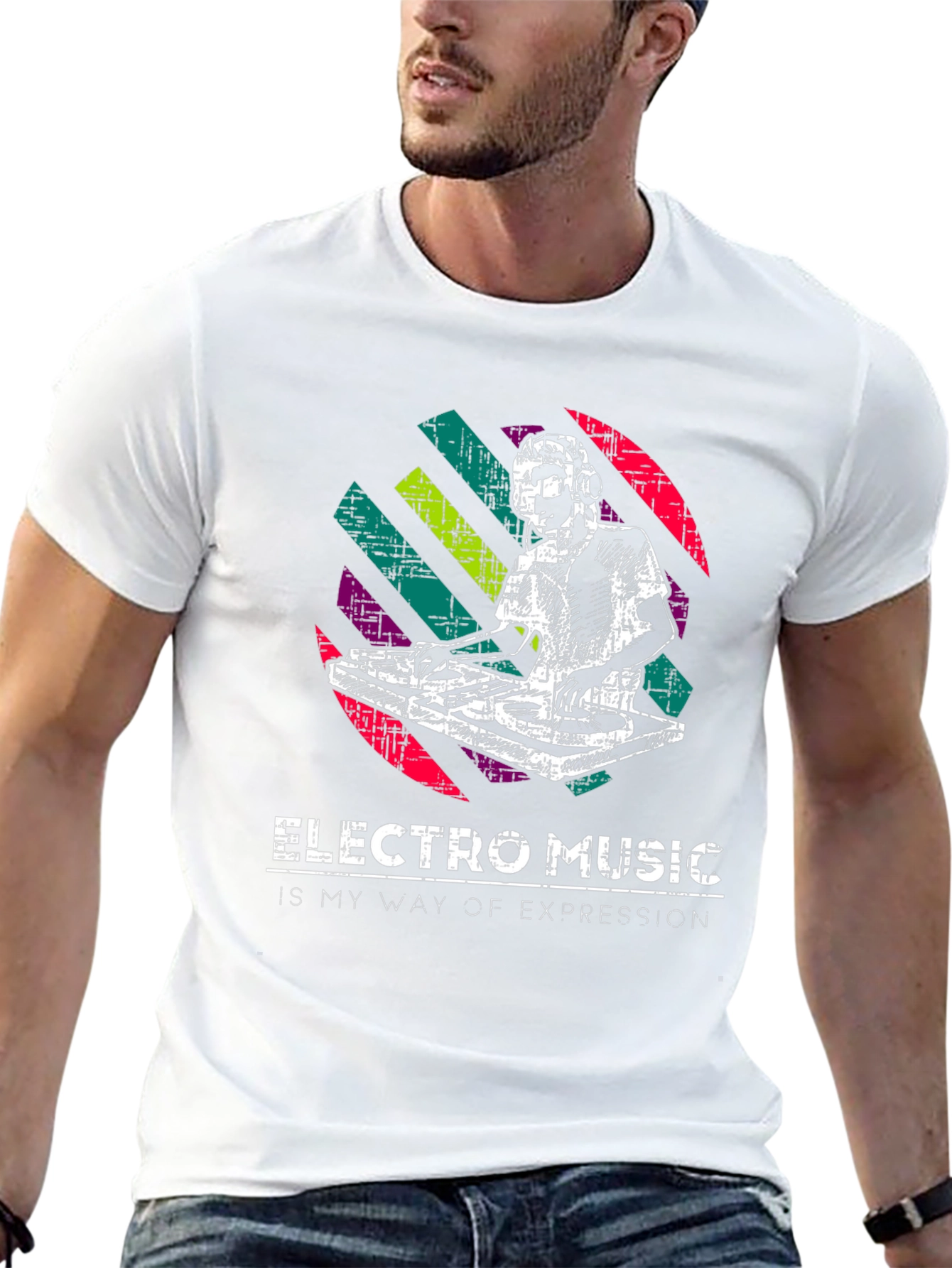 Electro Music DJ Graphic T-Shirt