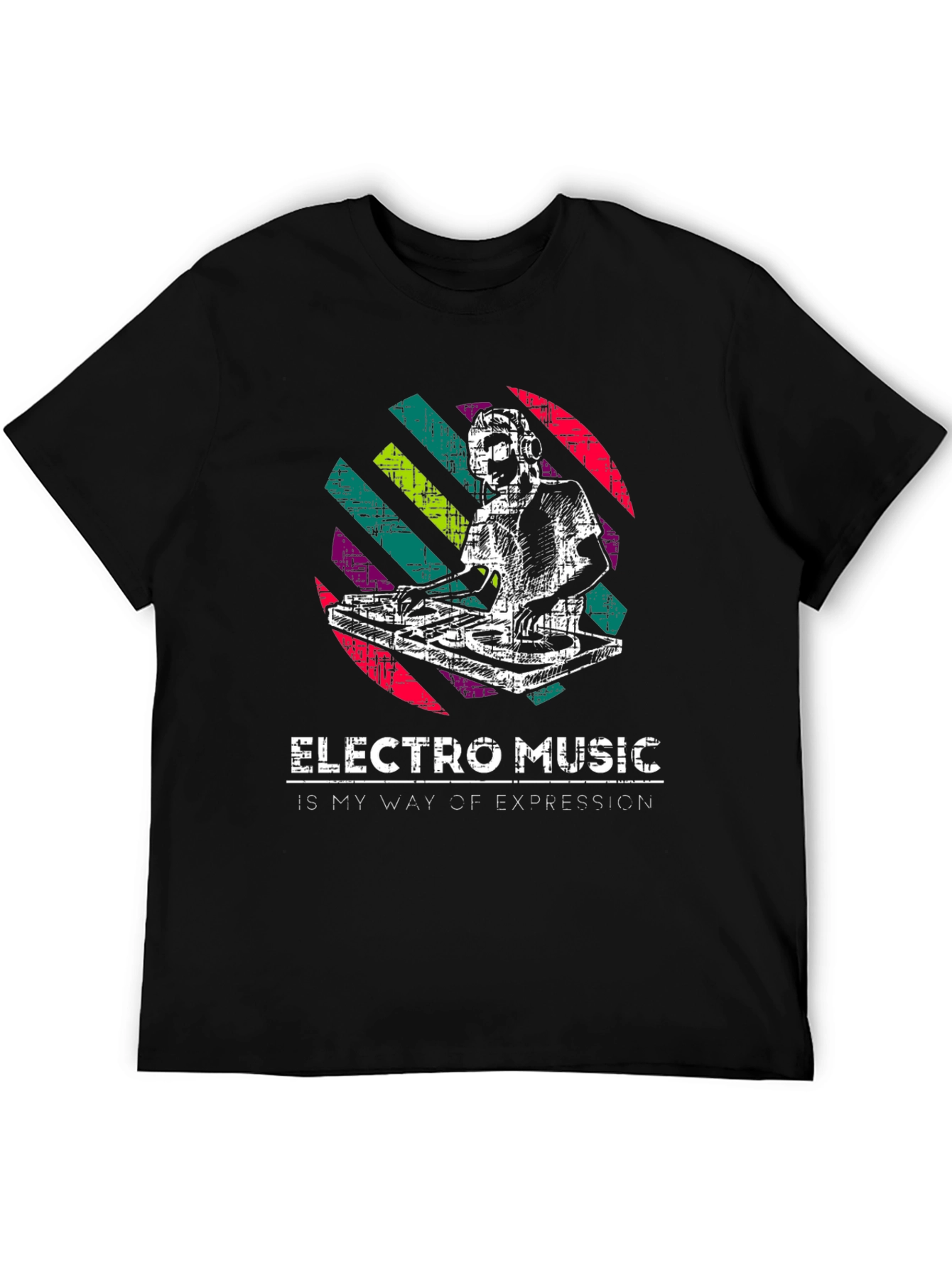 Electro Music DJ Graphic T-Shirt