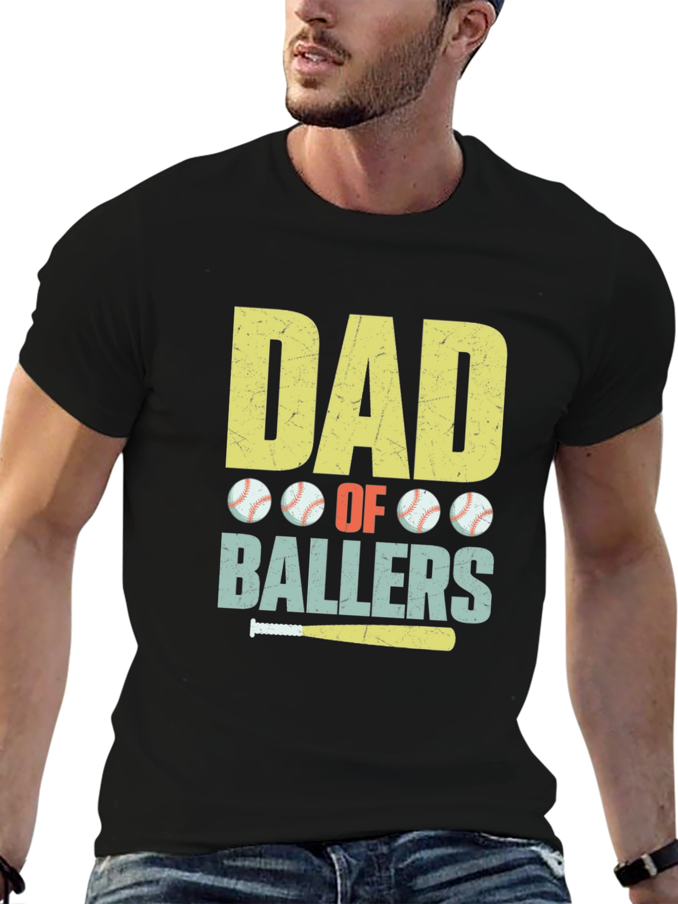 Dad of Ballers Graphic T-Shirt