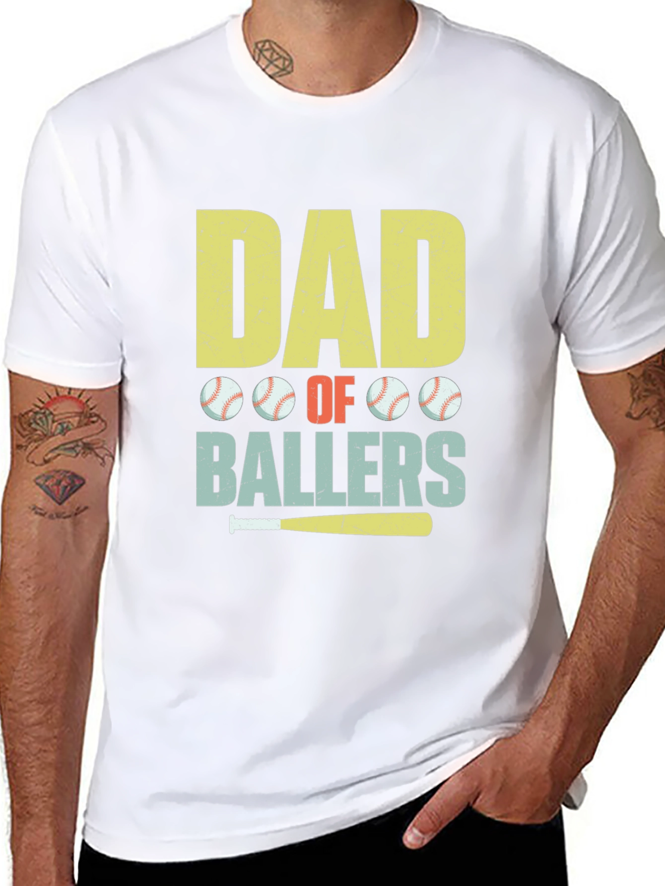 Dad of Ballers Graphic T-Shirt