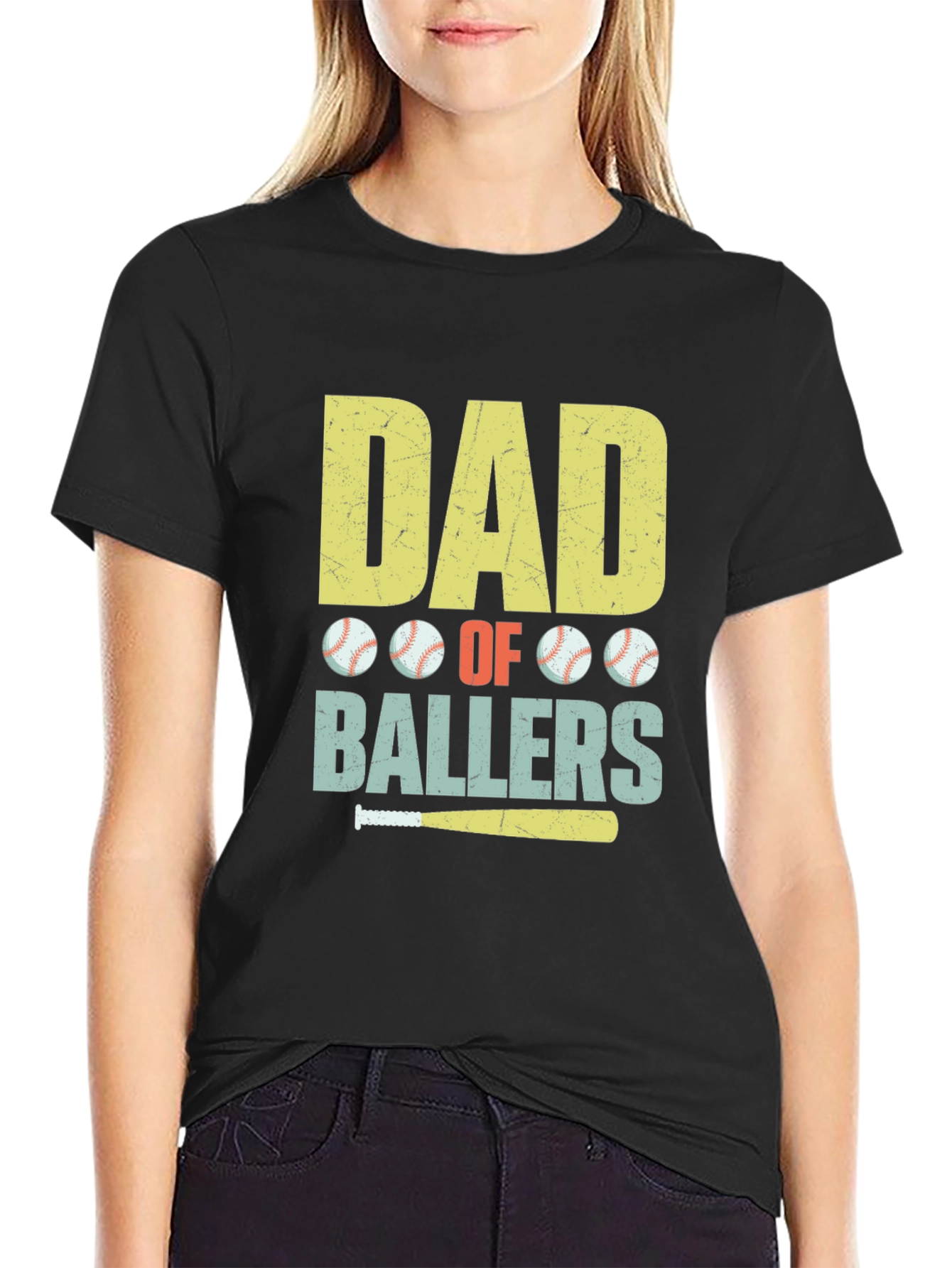Dad of Ballers Graphic T-Shirt