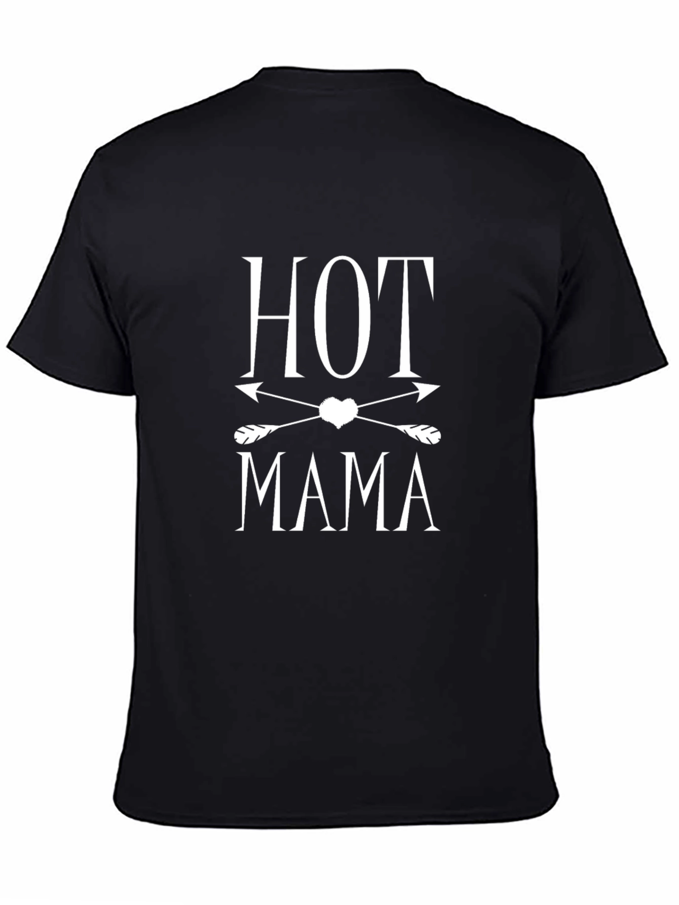 Hot Mama Graphic Tee - Black Casual T-Shirt