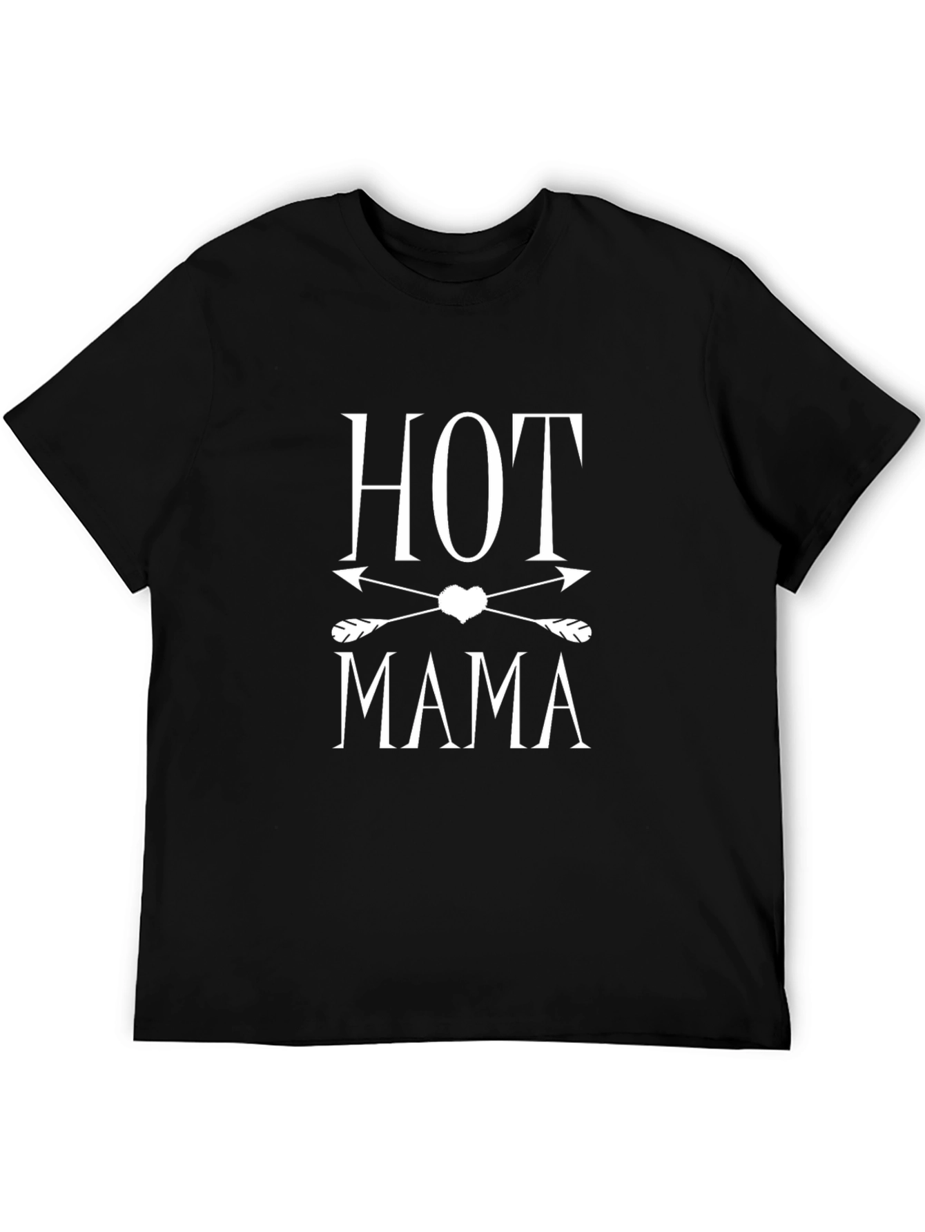 Hot Mama Graphic Tee - Black Casual T-Shirt
