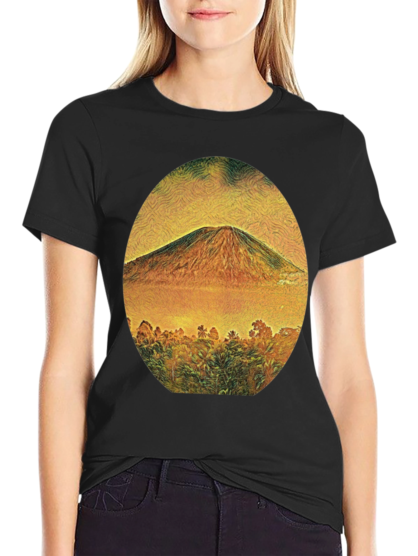 Mountain View Graphic Tee - Black