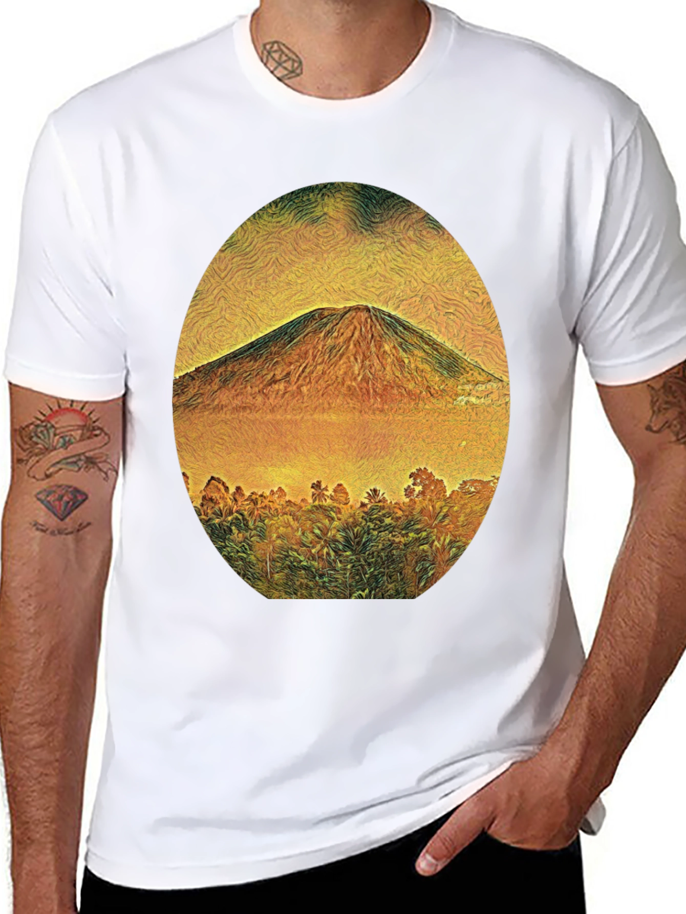 Mountain View Graphic Tee - Black