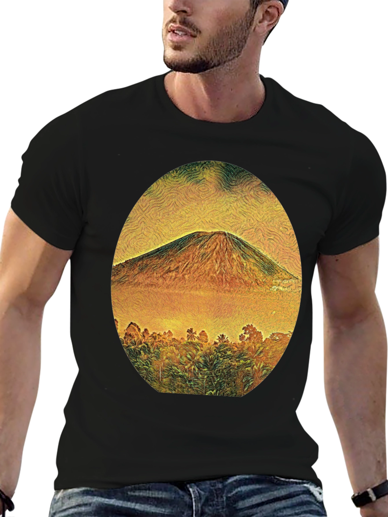 Mountain View Graphic Tee - Black
