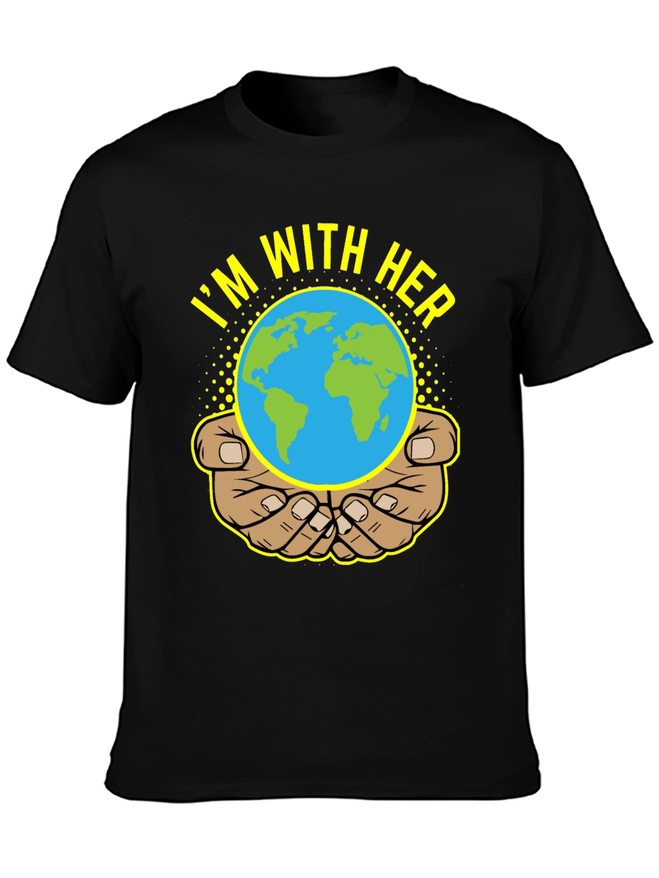 Im With Her Earth Graphic Tee
