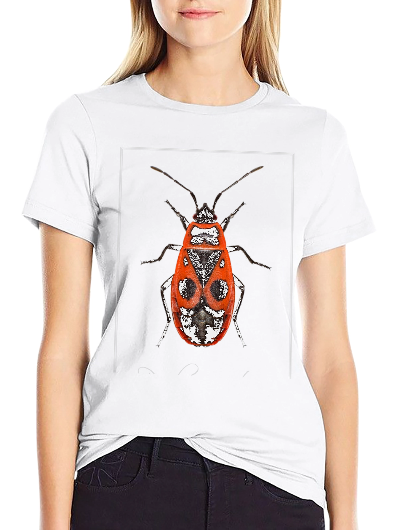 Red Bug Graphic Tee - Unique Insect Design