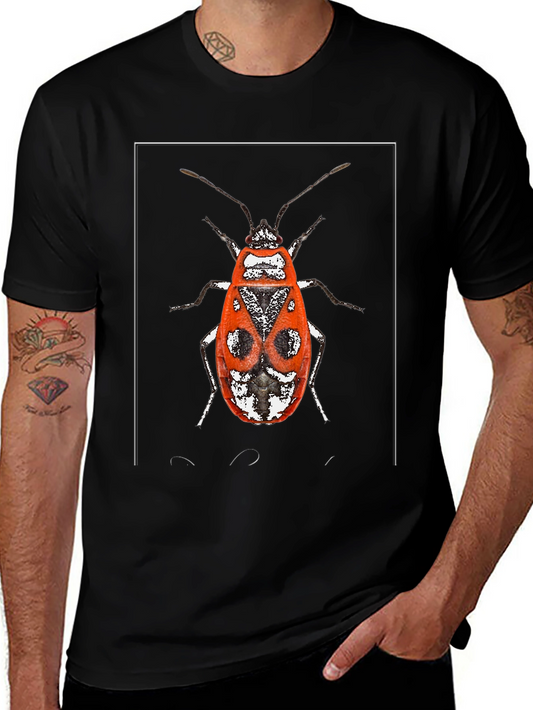 Red Bug Graphic Tee - Unique Insect Design