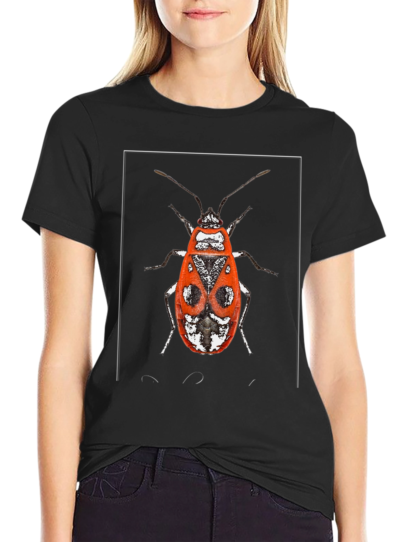 Red Bug Graphic Tee - Unique Insect Design
