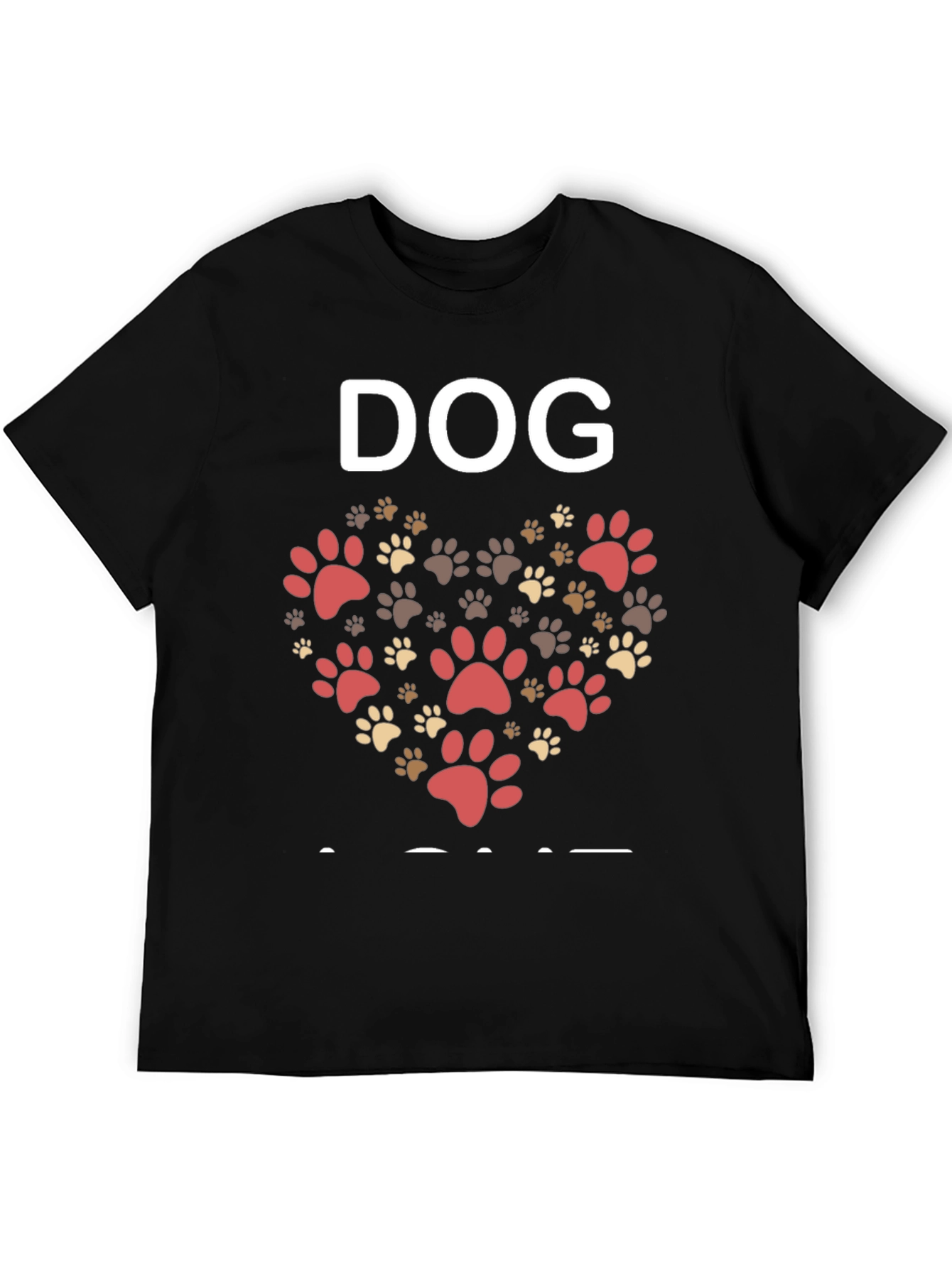 Dog Paw Print Heart T-Shirt