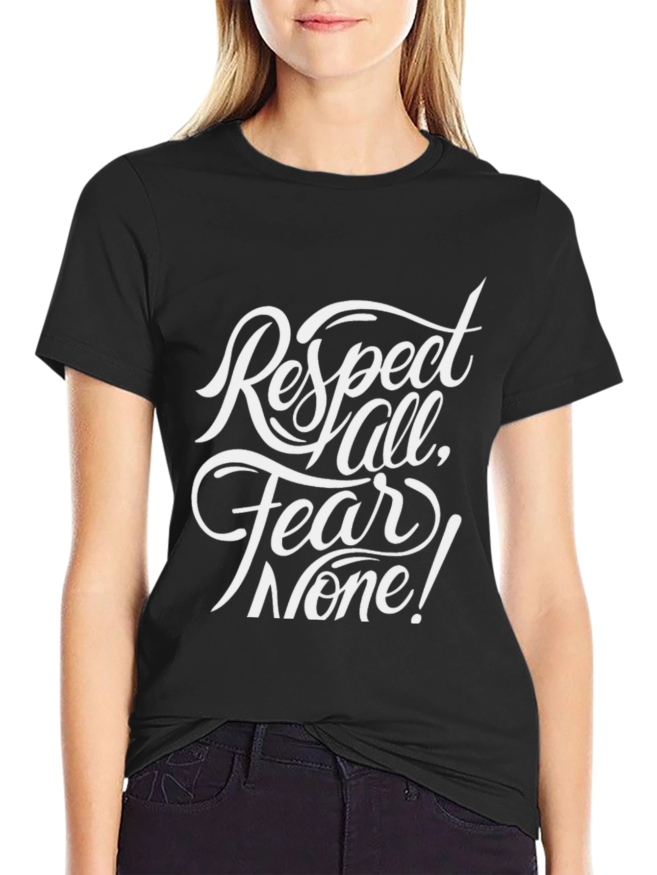 Respect All Fear None Graphic T-Shirt