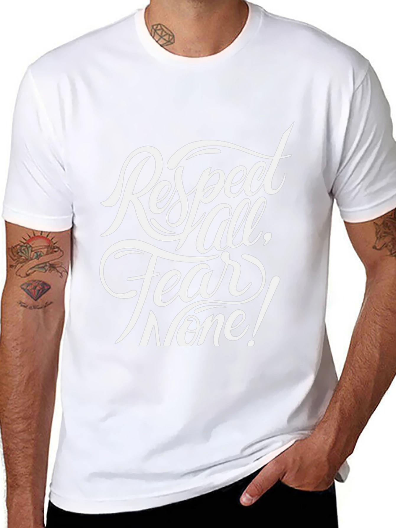Respect All Fear None Graphic T-Shirt