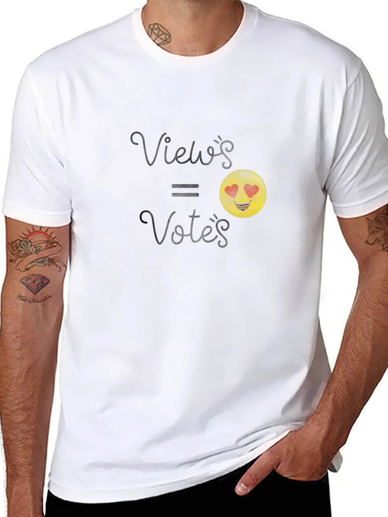 Views = Votes Emoji Graphic T-Shirt