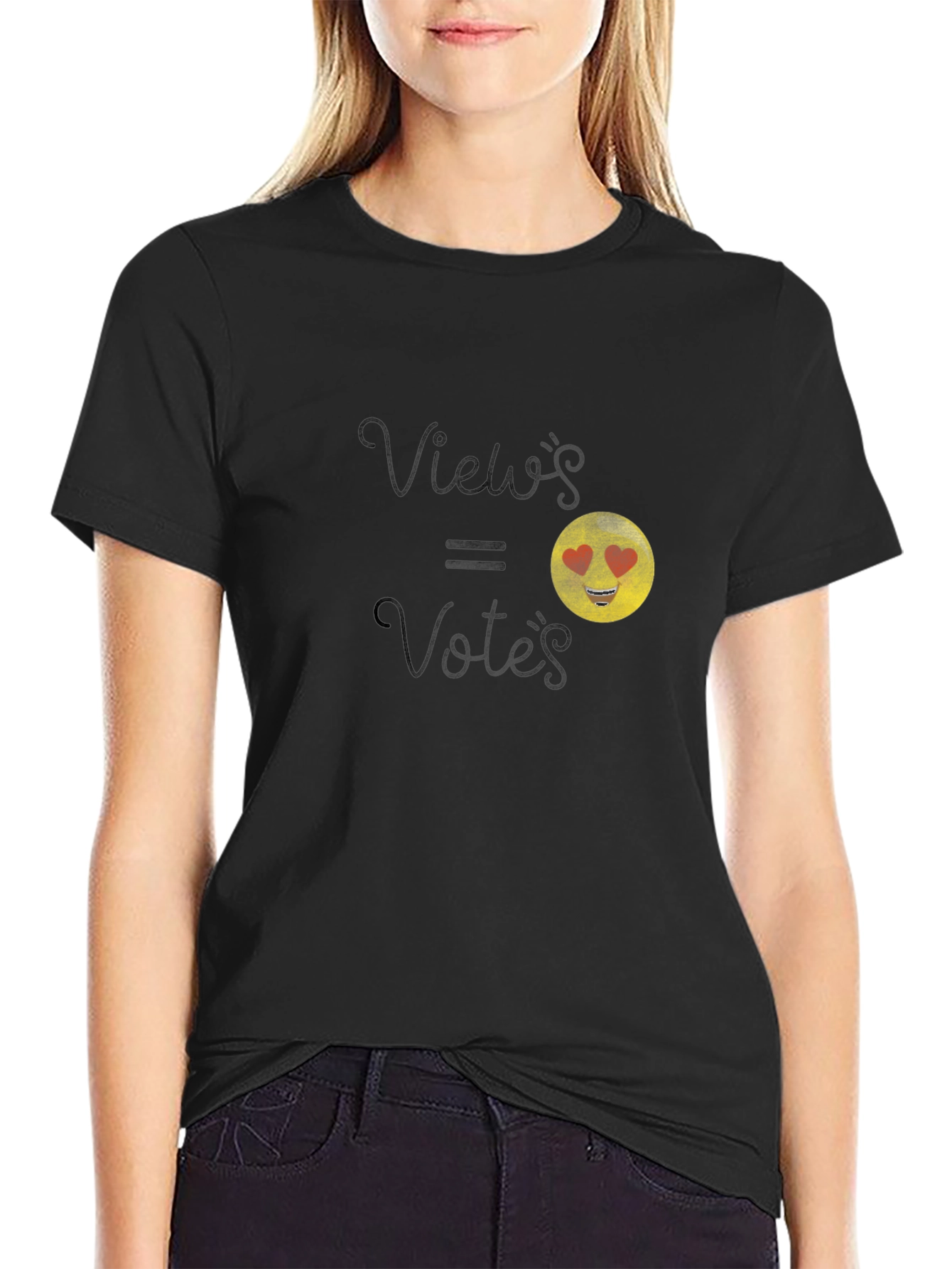 Views = Votes Emoji Graphic T-Shirt