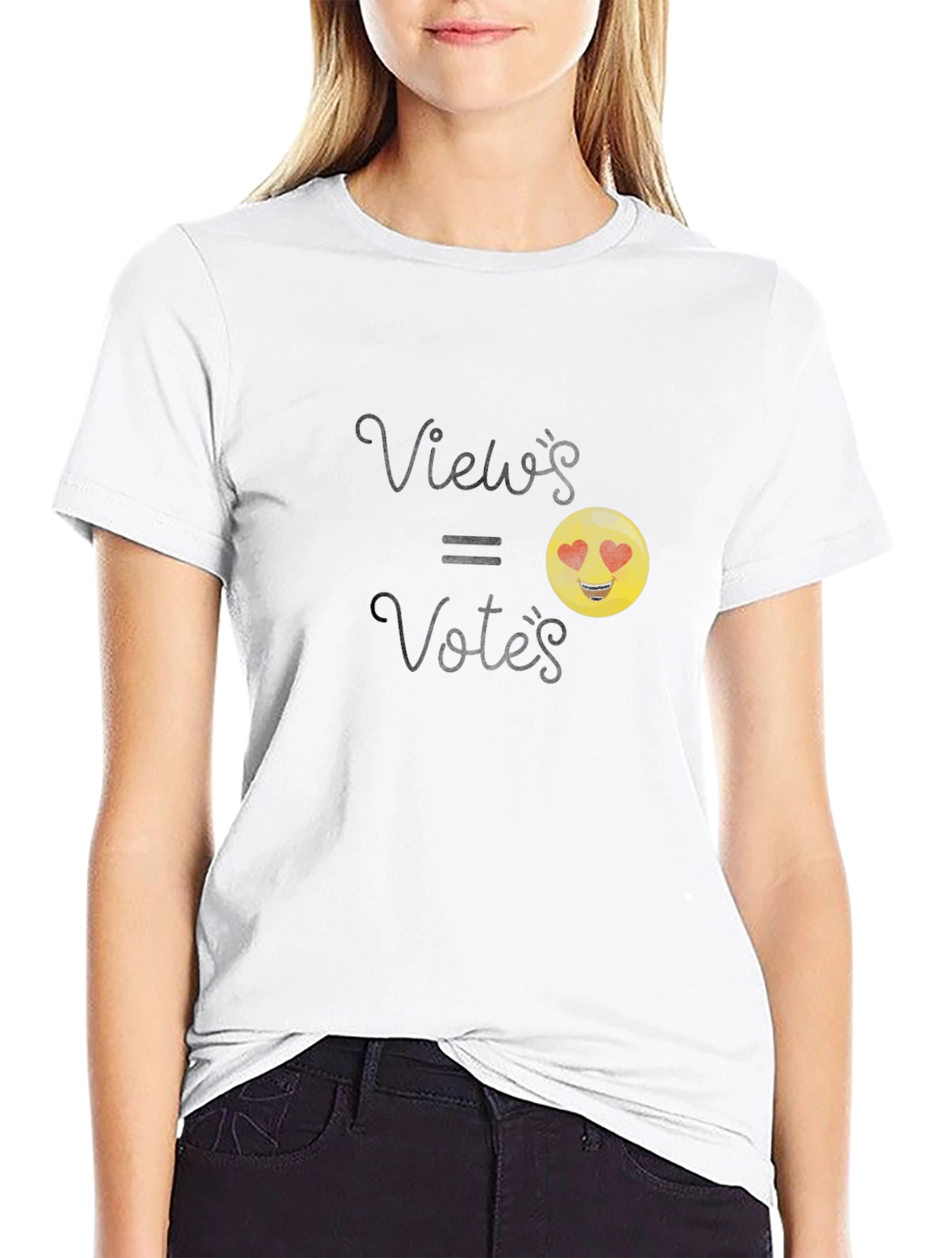 Views = Votes Emoji Graphic T-Shirt