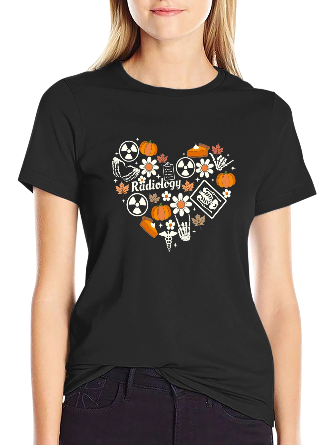 Radiology Fall Heart T-Shirt