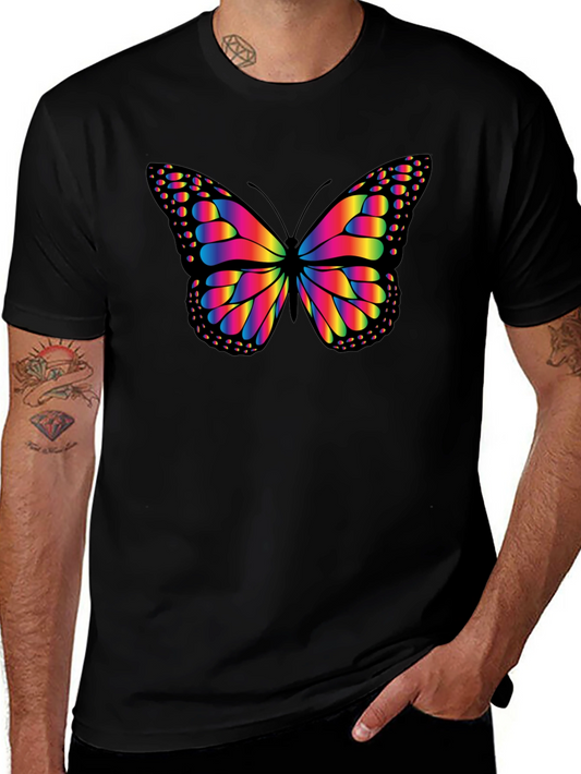 Rainbow Butterfly Graphic Tee