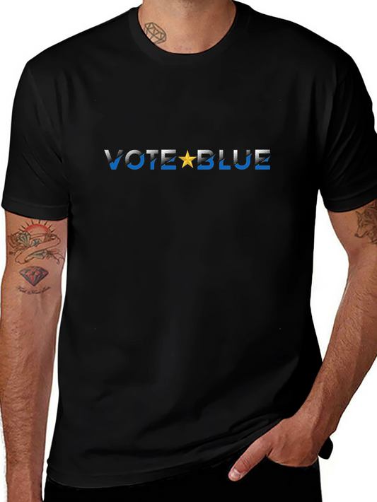 Vote Blue Graphic Tee - Political Statement Shirt
