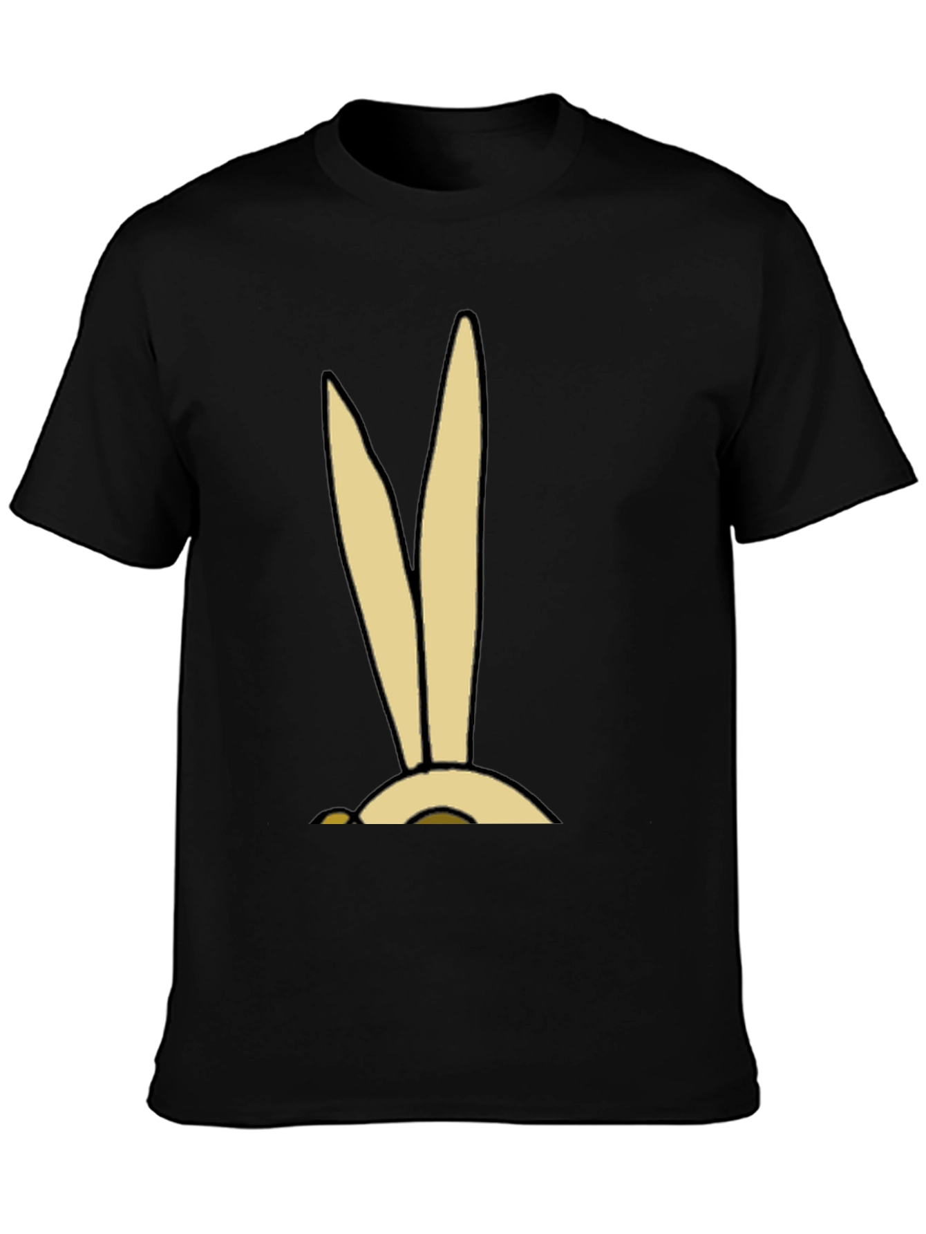 Cartoon Bunny Ears Graphic Tee - Soft Cotton Blend