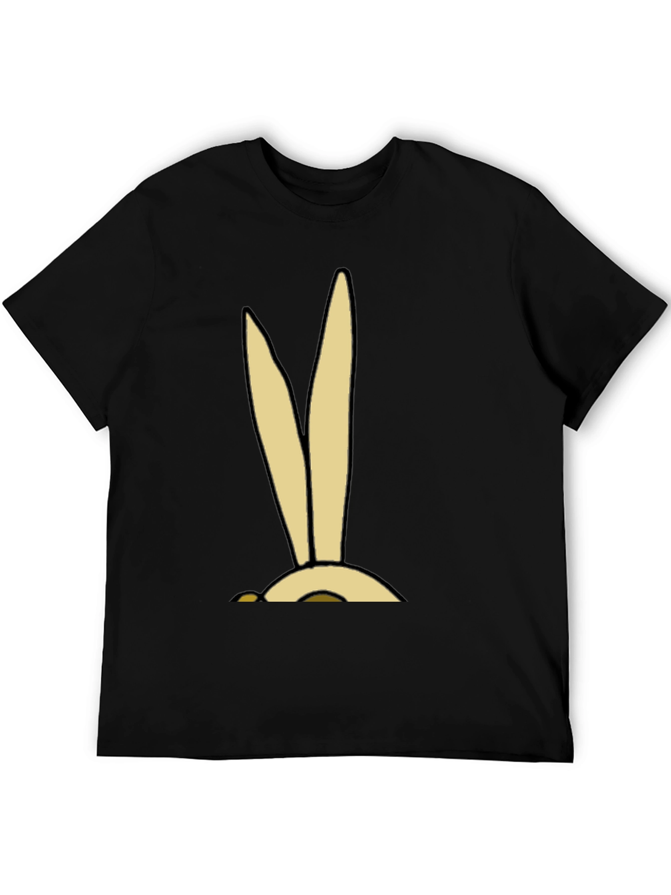 Cartoon Bunny Ears Graphic Tee - Soft Cotton Blend