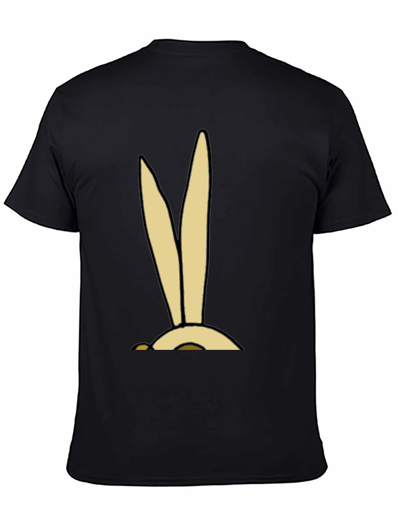 Cartoon Bunny Ears Graphic Tee - Soft Cotton Blend