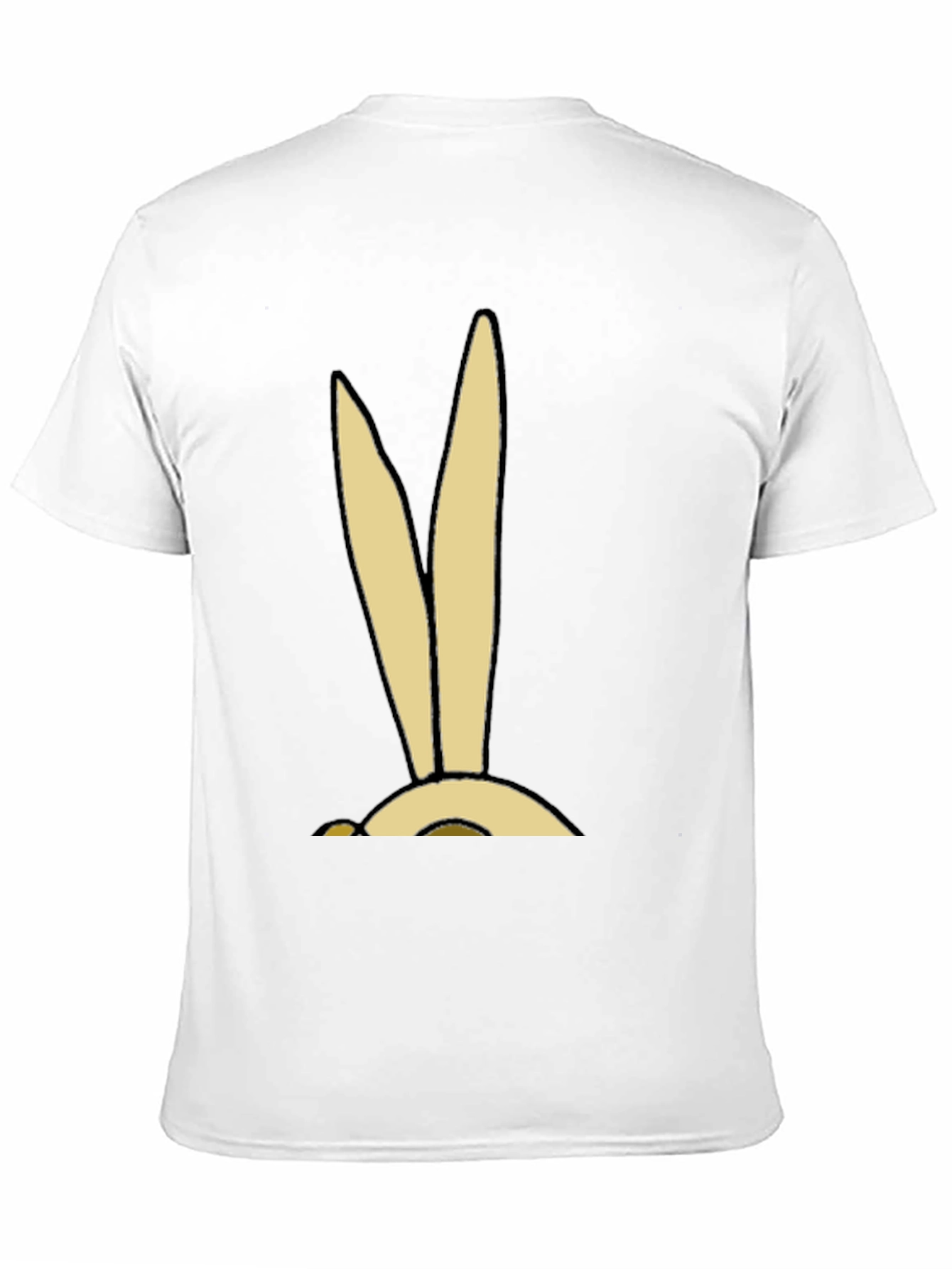 Cartoon Bunny Ears Graphic Tee - Soft Cotton Blend
