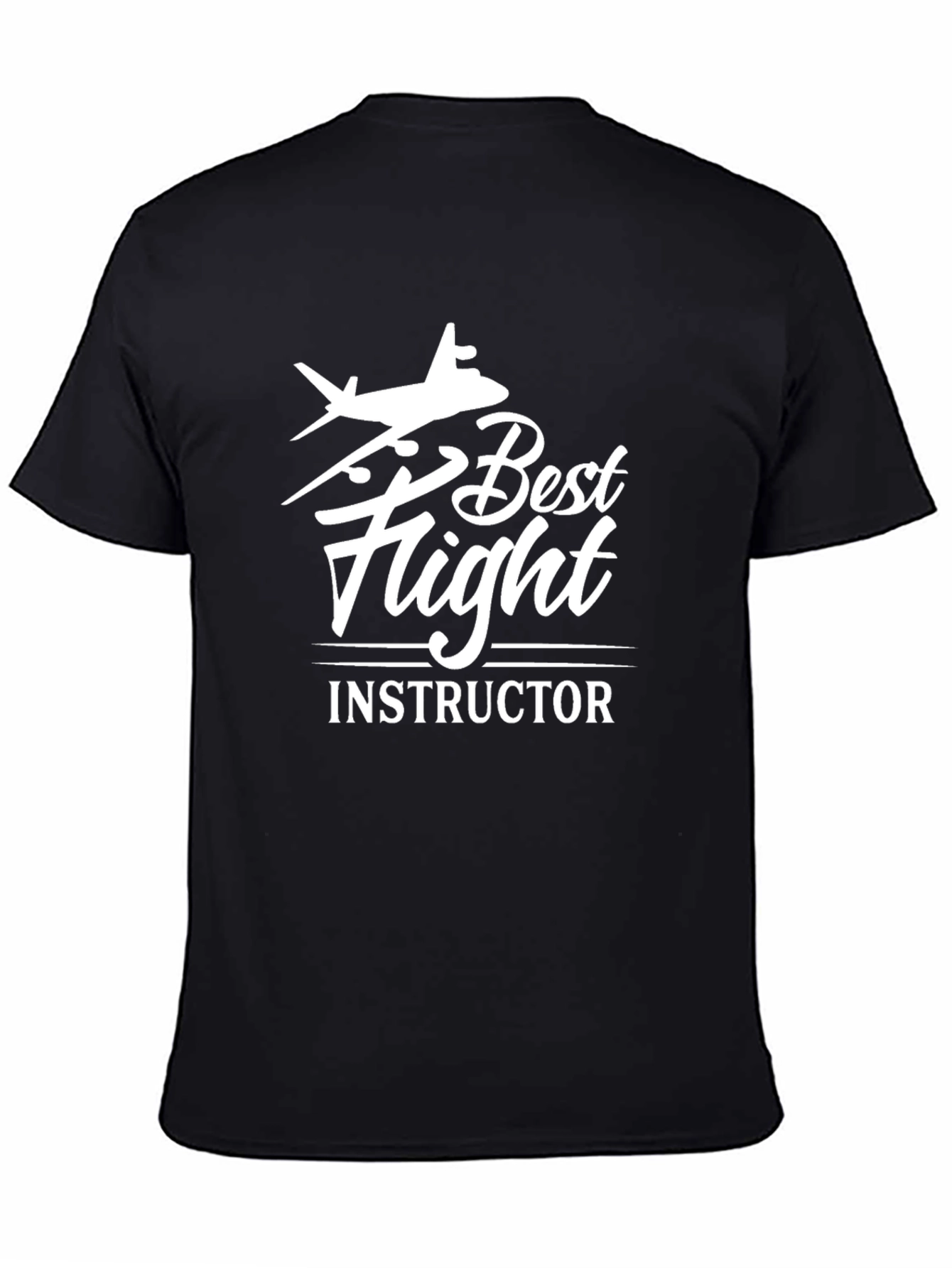 Best Flight Instructor Black T-Shirt