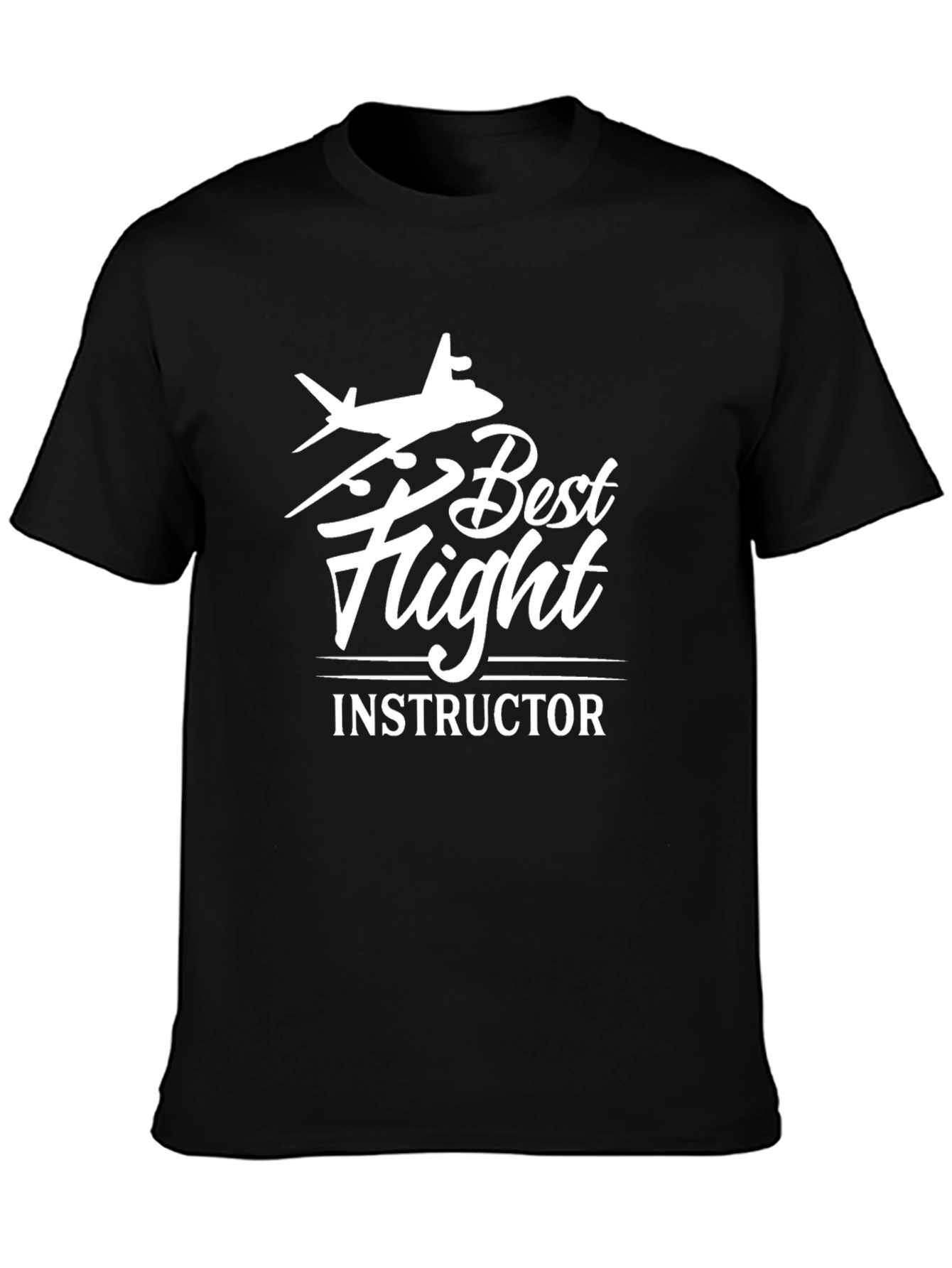 Best Flight Instructor Black T-Shirt