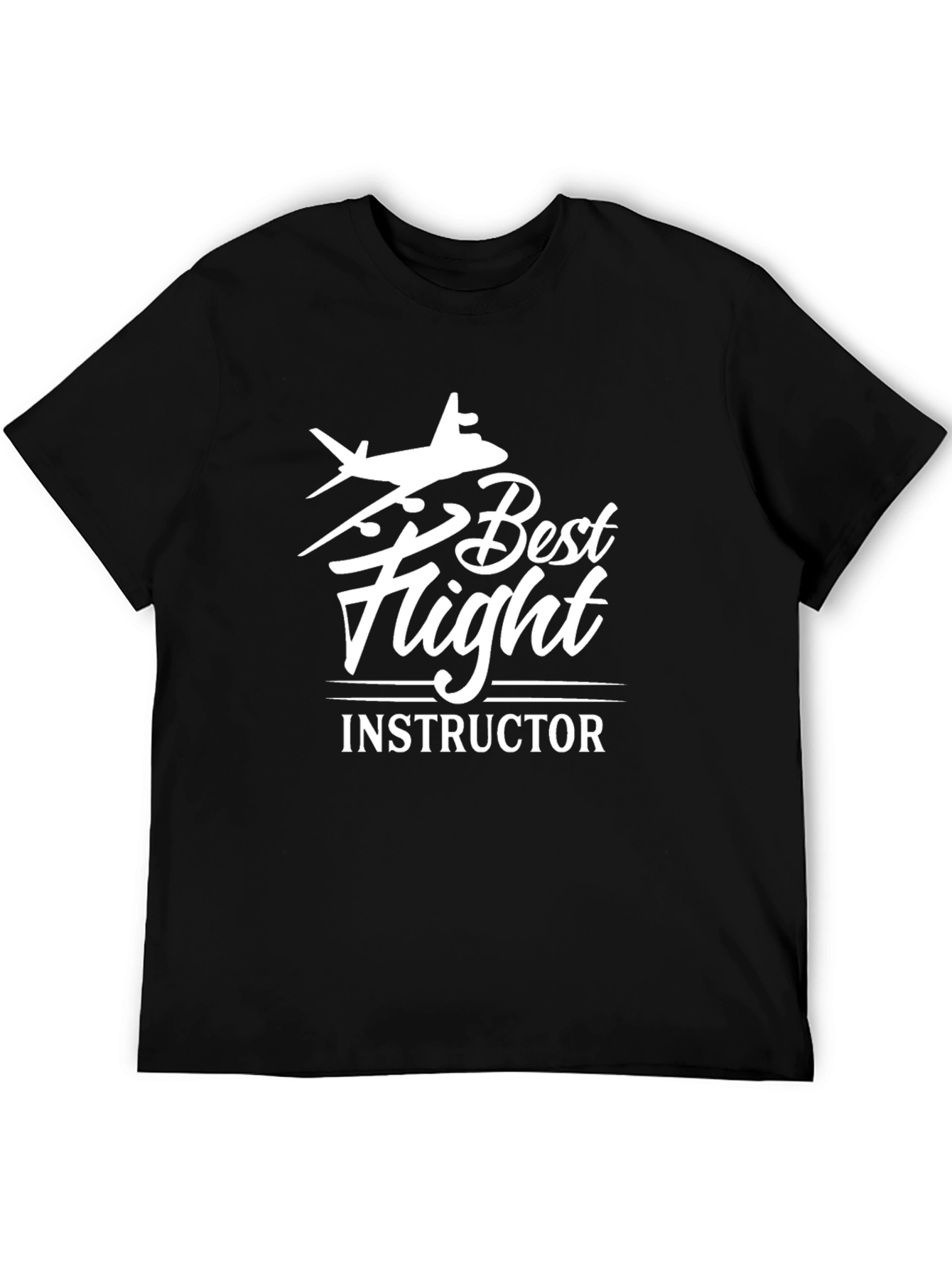 Best Flight Instructor Black T-Shirt