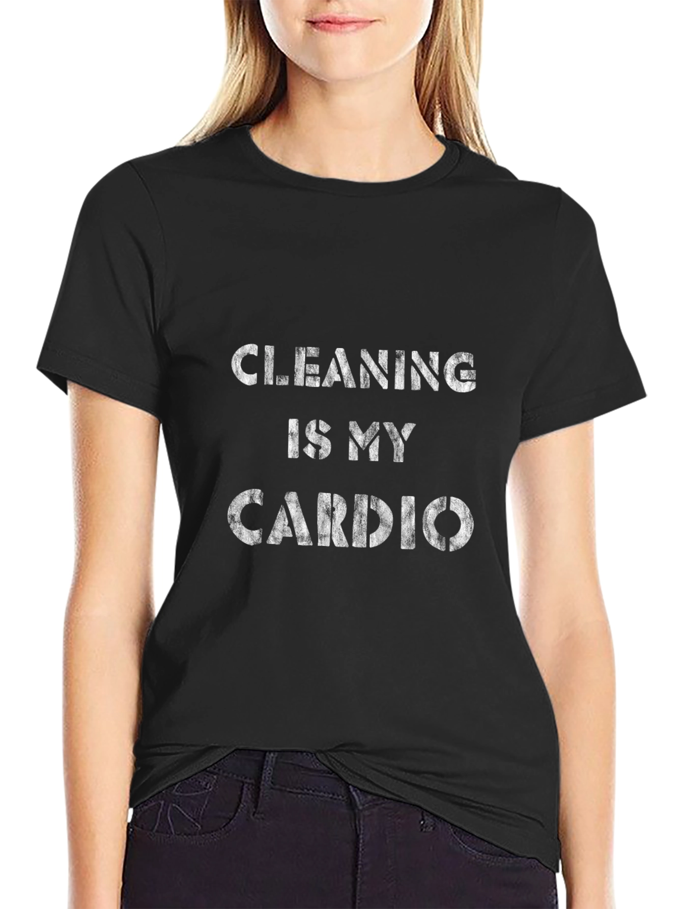 Cleaning Is My Cardio Graphic Tee