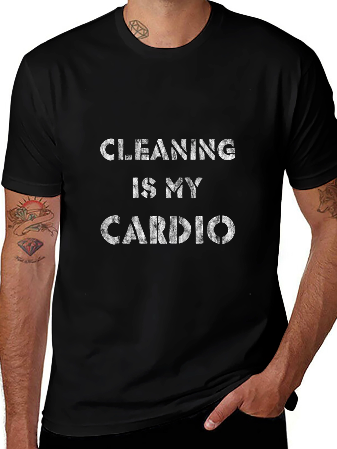 Cleaning Is My Cardio Graphic Tee