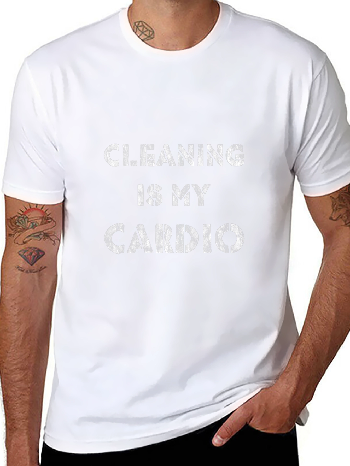 Cleaning Is My Cardio Graphic Tee