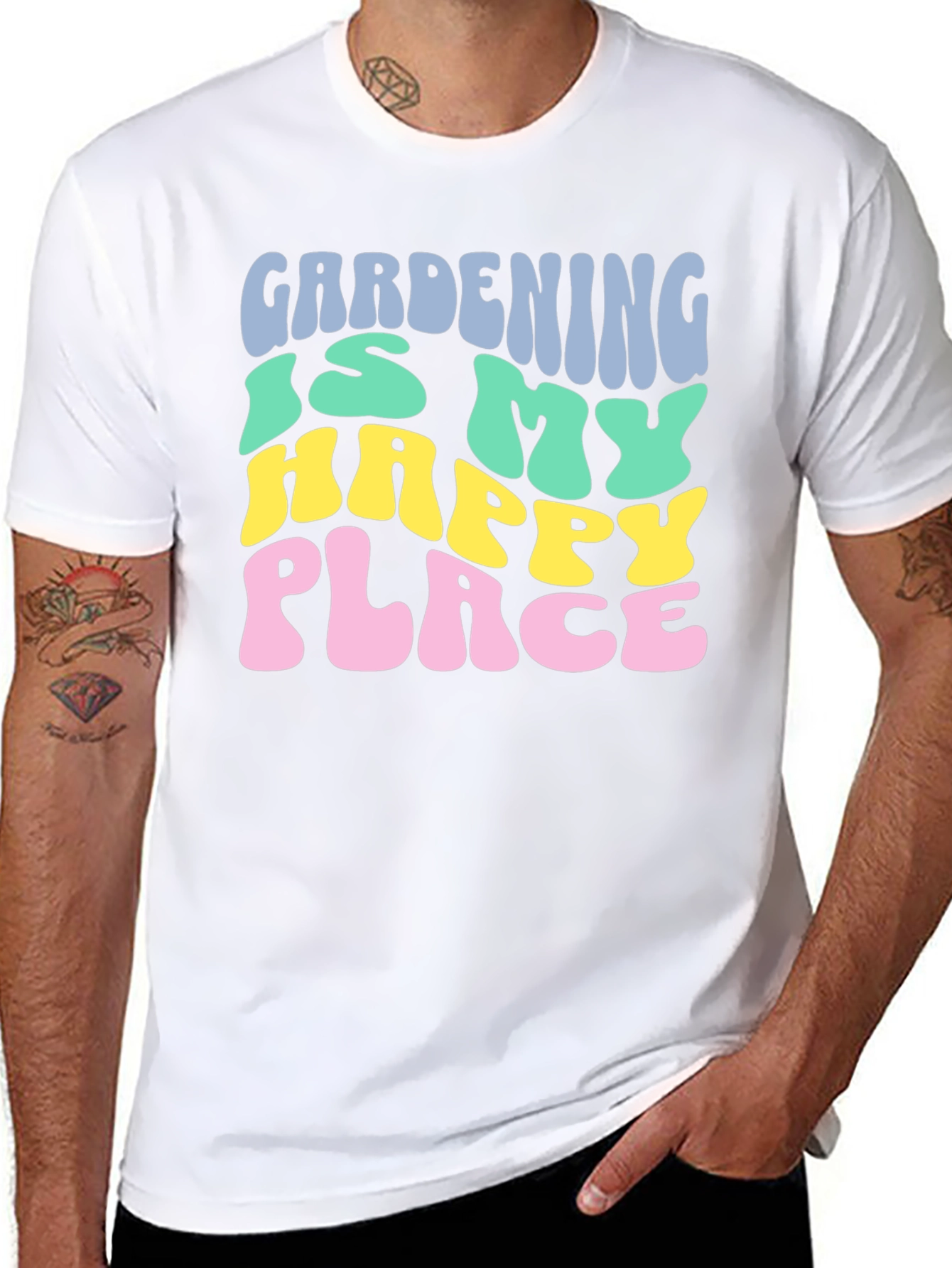 Gardening is My Happy Place Graphic T-Shirt