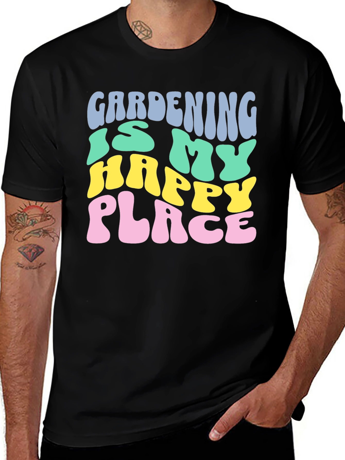 Gardening is My Happy Place Graphic T-Shirt
