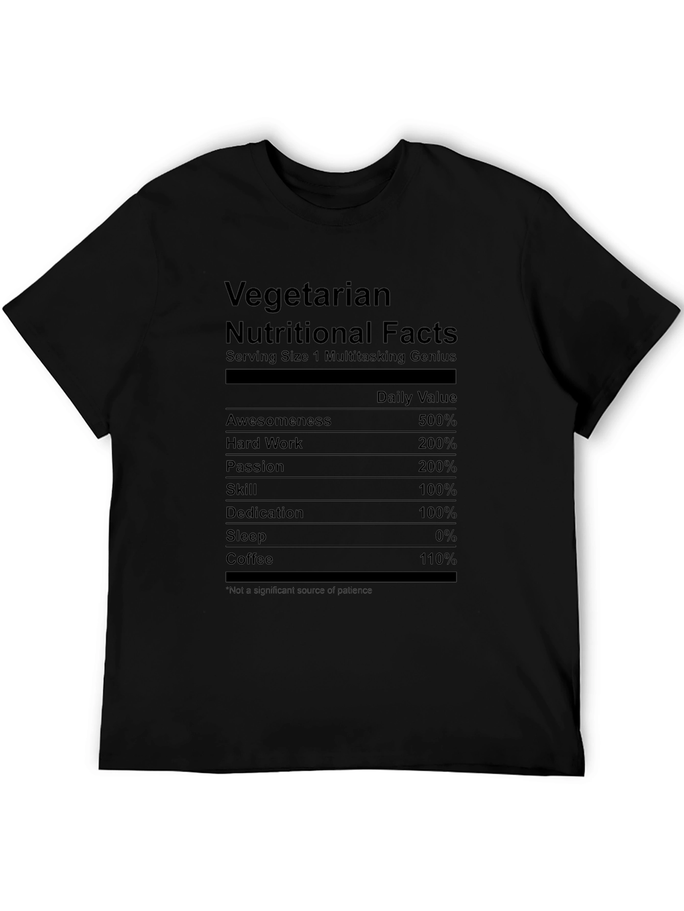 Vegetarian Multitasking Genius Novelty T-Shirt