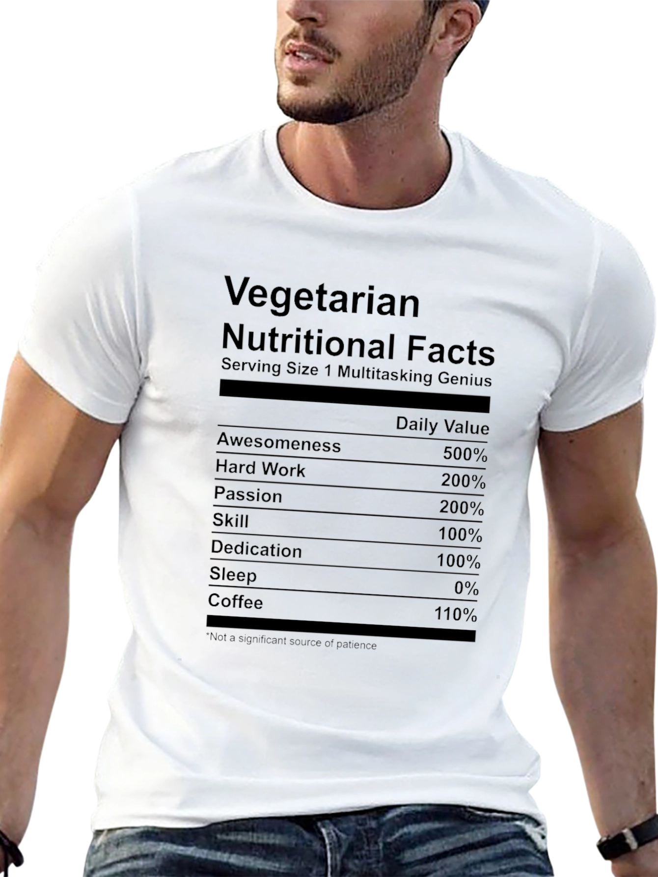 Vegetarian Multitasking Genius Novelty T-Shirt