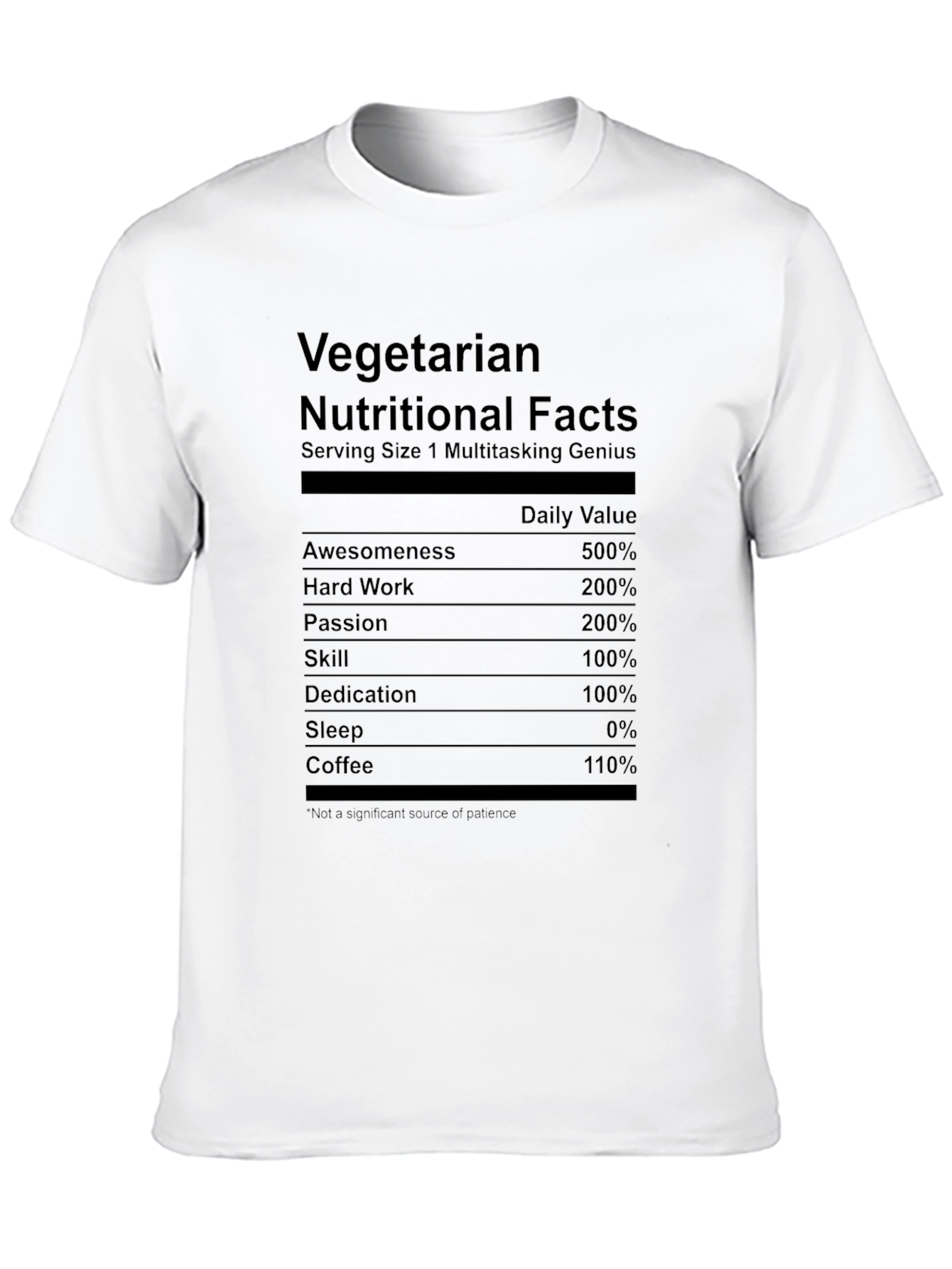 Vegetarian Multitasking Genius Novelty T-Shirt