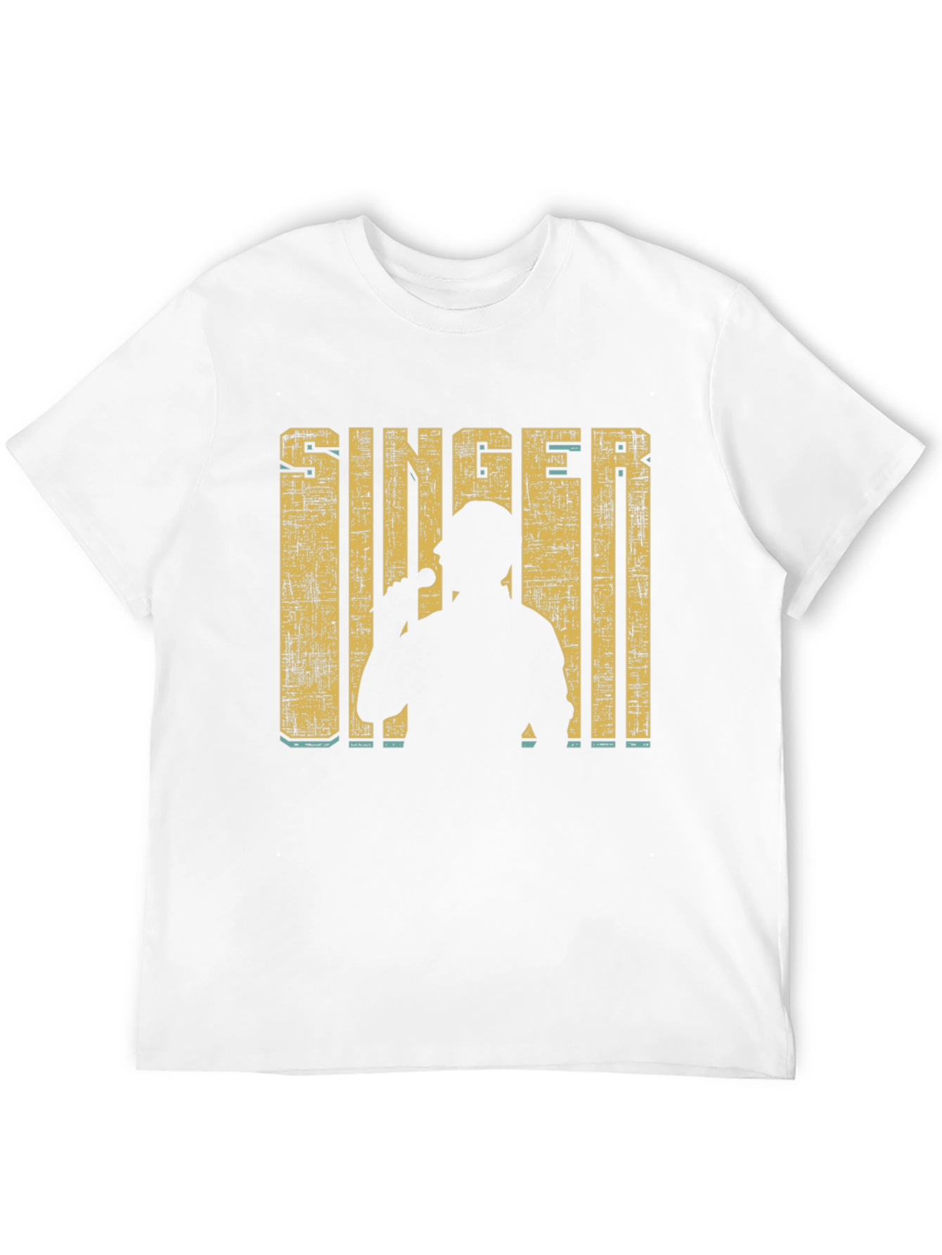 Singer Silhouette Graphic Print Black T-Shirt