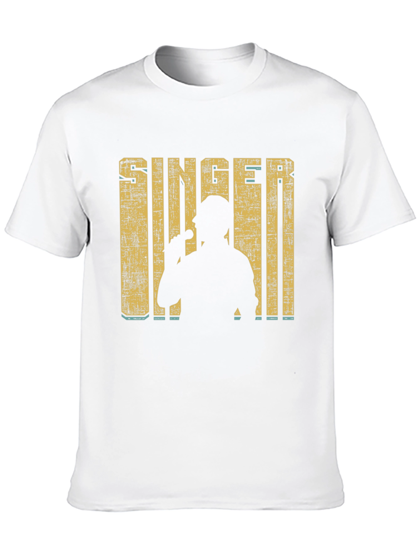 Singer Silhouette Graphic Print Black T-Shirt