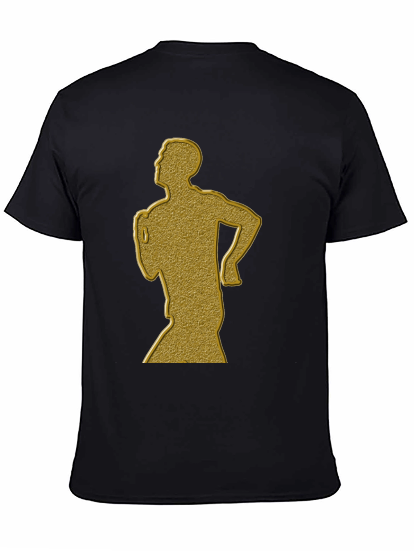 Golden Runner Graphic Tee - Mens Black T-Shirt