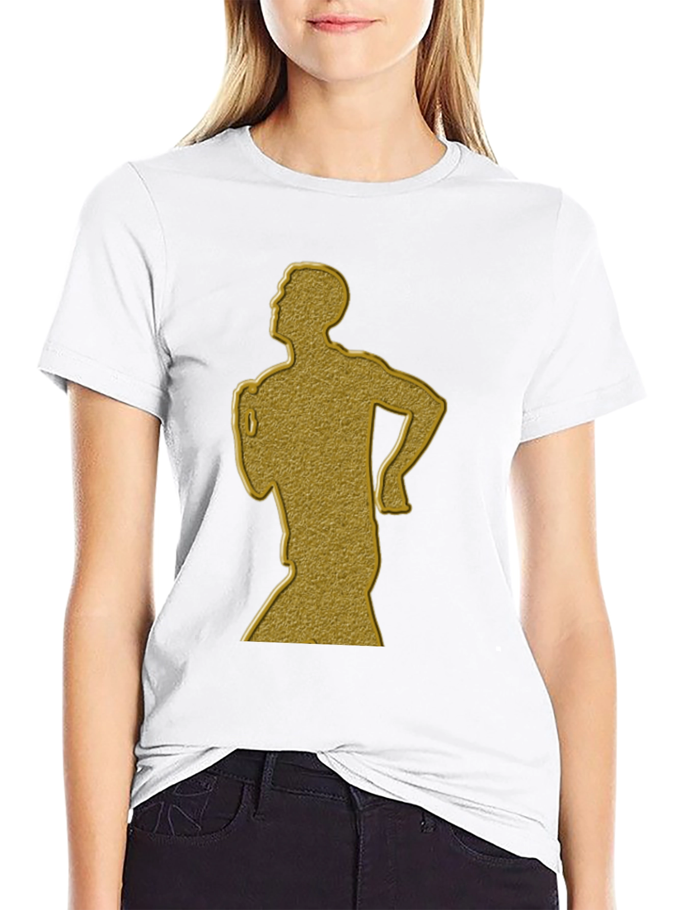 Golden Runner Graphic Tee - Mens Black T-Shirt
