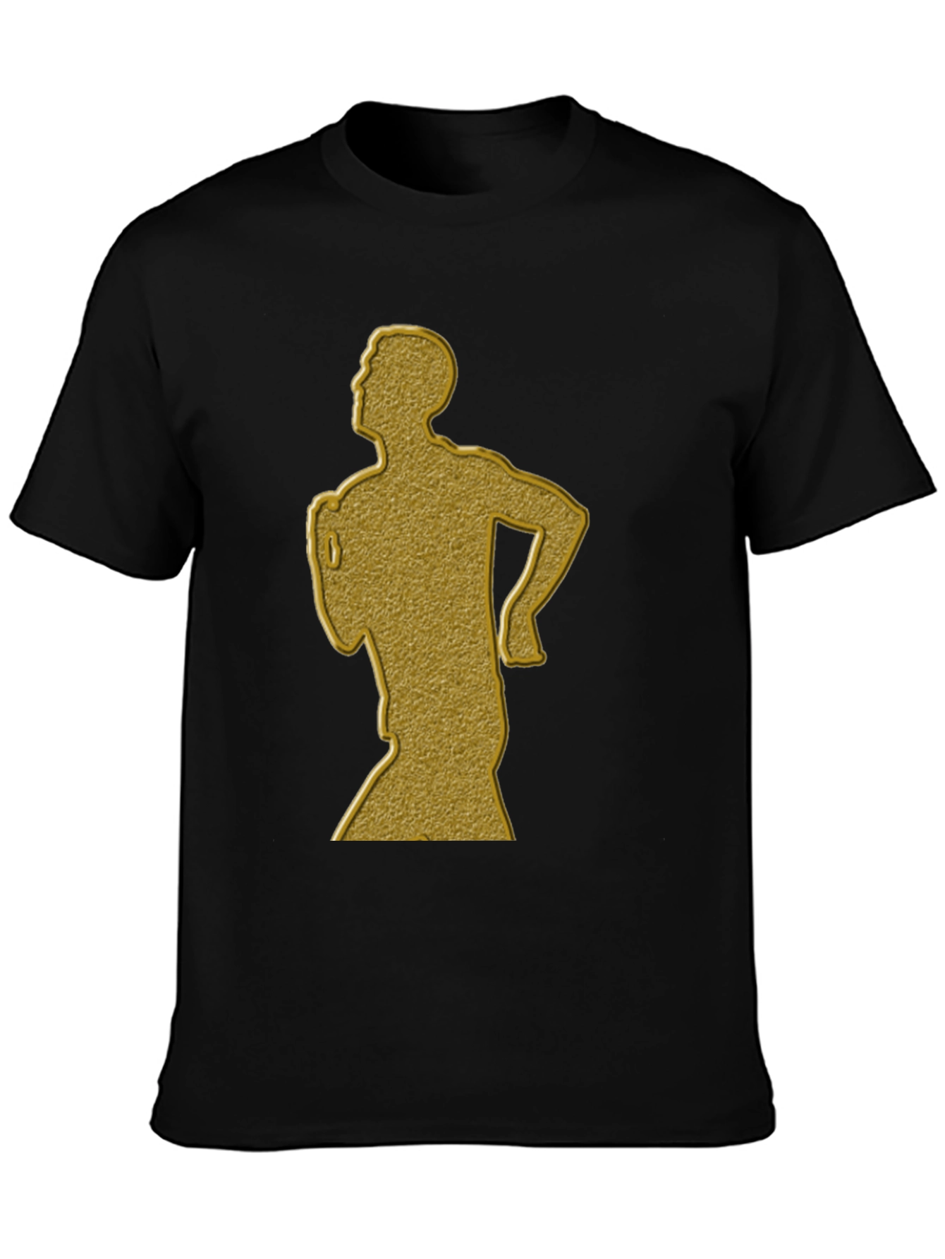 Golden Runner Graphic Tee - Mens Black T-Shirt