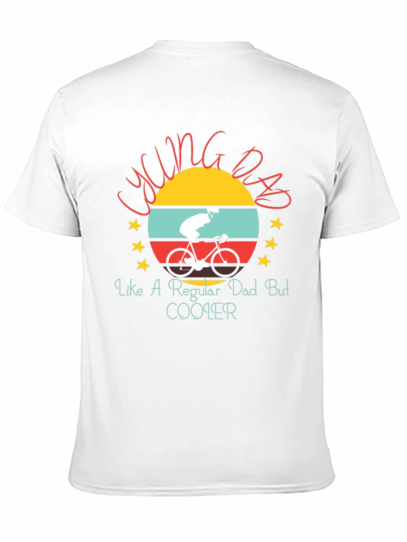 Cycling Dad Graphic Tee Shirt