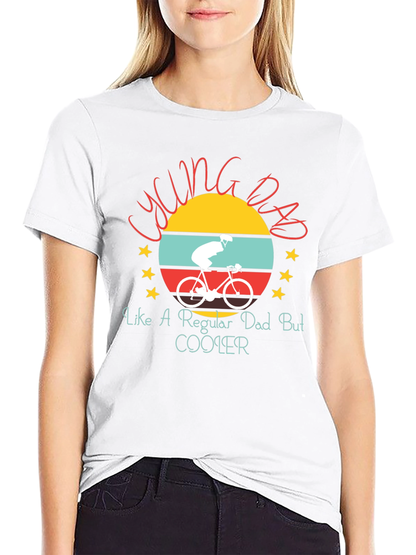 Cycling Dad Graphic Tee Shirt