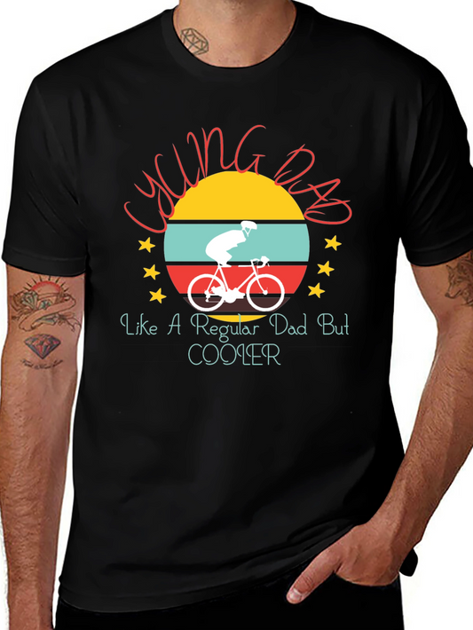 Cycling Dad Graphic Tee Shirt