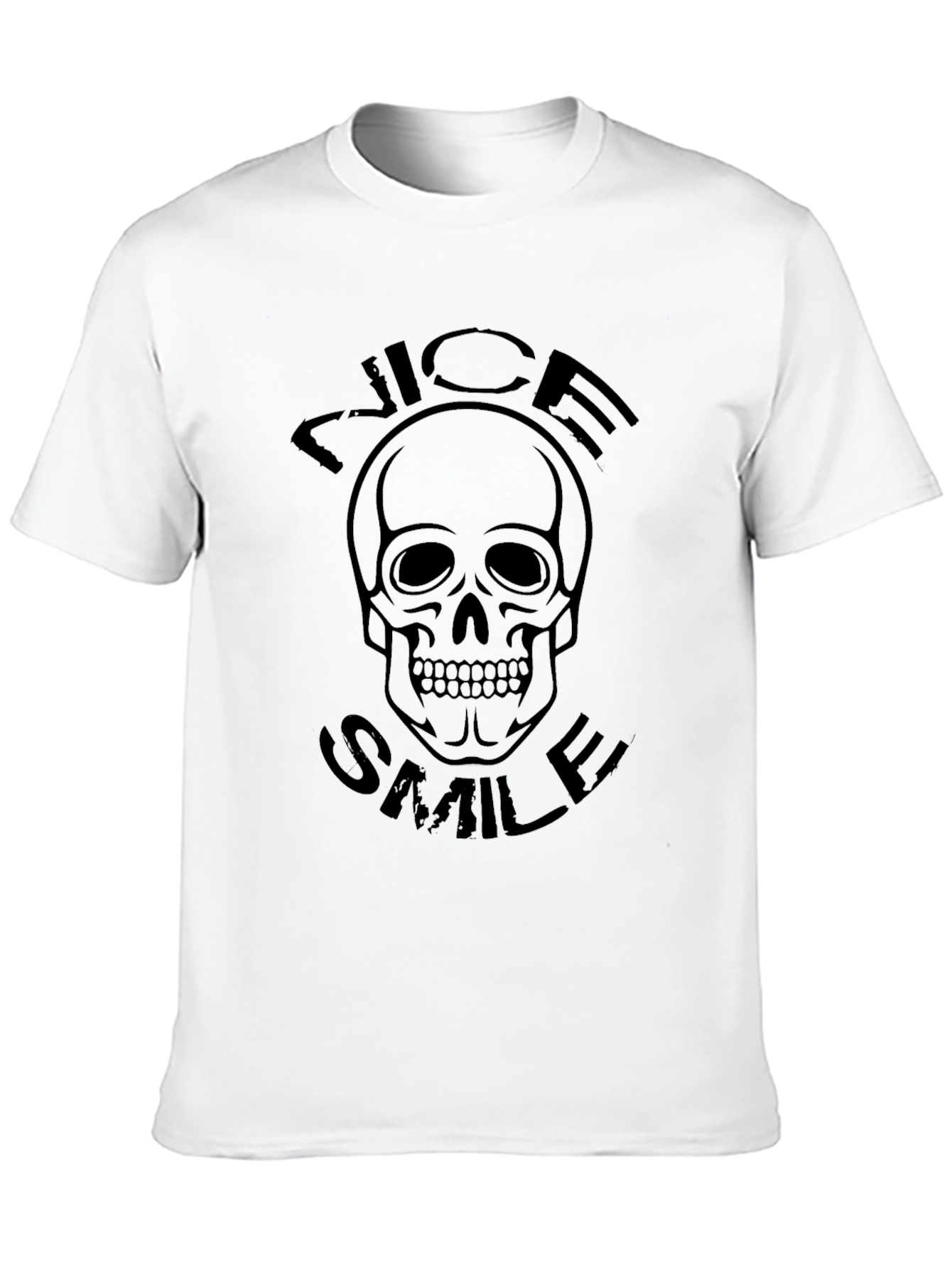 Skull Graphic T-Shirt - Nice Smile Design