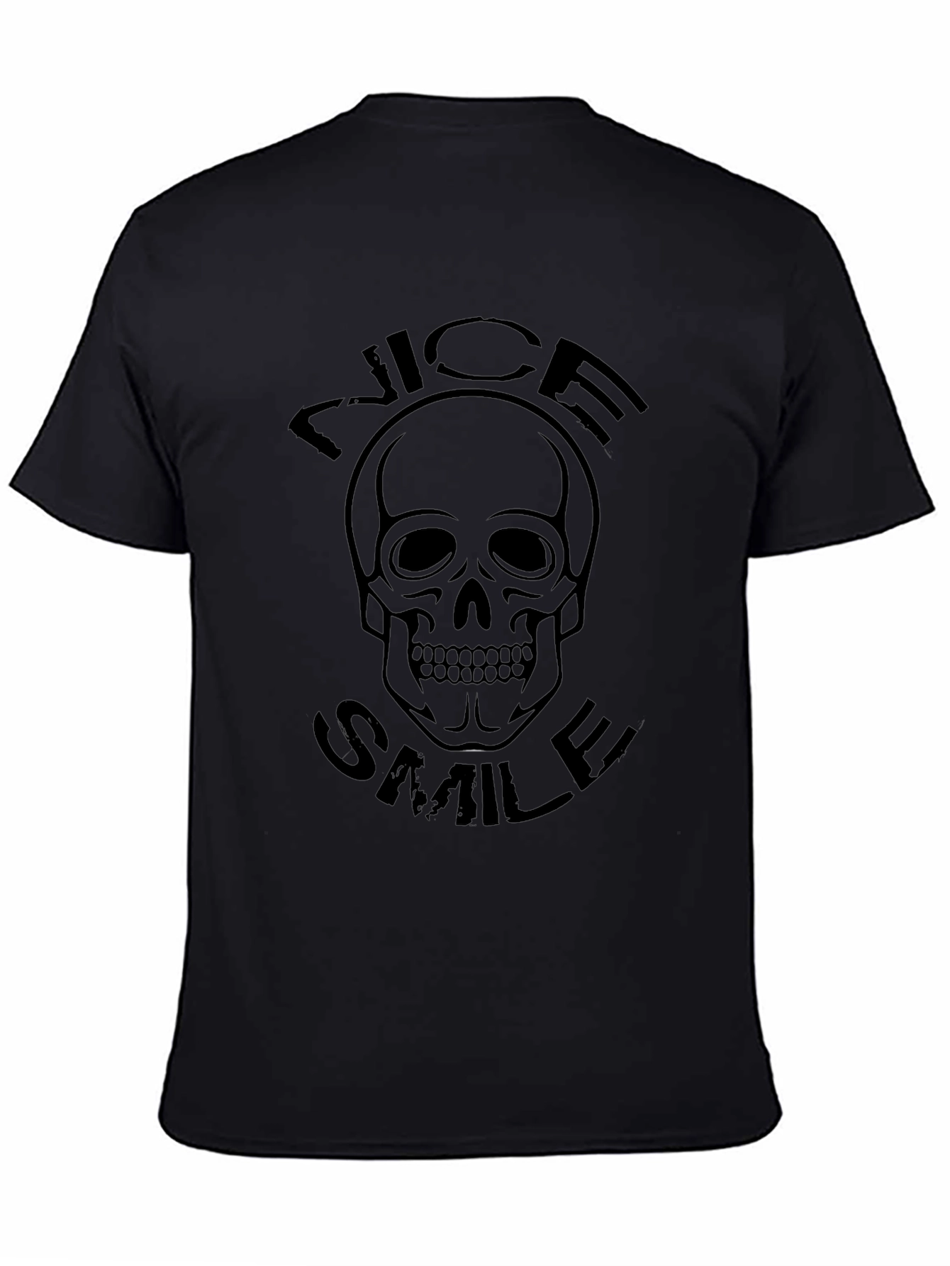 Skull Graphic T-Shirt - Nice Smile Design